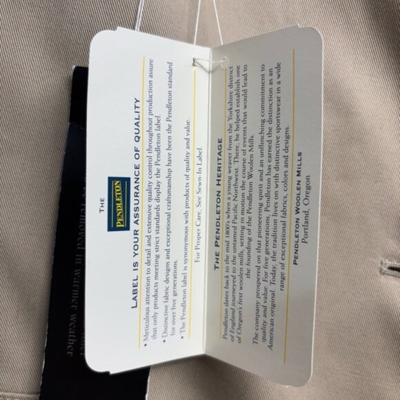 NWT Pendleton Double Breasted Trench Coat Cream Tan 10 Women's Lined Longline - Picture 5 of 9